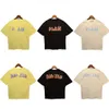 Tshirts pour hommes Palms Palm Angel pa harajuku ss printemps flamme lettre imprime luxurys t shirt lâches oversize hip hop unisexe à manches courtes anges mange