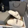 Sandaal Harige Sandalen Pantoffel Shearling Warm 2023 Nieuwe Herfst Winter Balencaiiga Pluche Lam Dames Uitloper Comfortabel Veelzijdig Dik VDZN