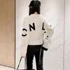 チャンネルCCチャンネルデザイナージャンパーセーター女性ニットセーター服ファッションプルオーバー女性秋の冬服女性ホワイトルーズ長袖