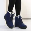 Stiefel Frauen Winter Damen Schnee Schnüren Knöchel Weibliche Rutschfeste Plüschfell Schuhe Warm Halten Botas Plus Größe 3543 231030