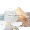 Verpackungsflaschen Großhandel Milchglas Creme Jar Nachfüllbare Flasche Kosmetikbehälter Make-up Lotion 5g 10g 15g 20g 30g 50g Tropfen Lieferung