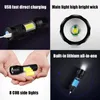 Lanternas portáteis de alta potência recarregável led mini zoom tocha acampamento ao ar livre forte lâmpada lanterna à prova dwaterproof água tático