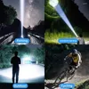 Linternas Antorchas Ultra Brillante LED USB Recargable Zoom Resaltado Portátil Al Aire Libre Camping Pesca Luz Luminosa