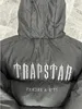 mode Nieuwe Trapstar Zwarte Korte Katoenen Jas Met Capuchon Winter Warm High Street Fashion Brand 2023