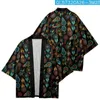Herren-Nachtwäsche, Kimono-Robe, japanische Sommer-Strickjacke, Bademantel, Herren-Hemd, Vintage-Stil, Yukata-Haori, lässiger Rayon-Morgenmantel, Heimkleidung