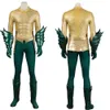 Cosplay Aqua Cosplay Costume Arthur Curry Fight Jumpsuit Fancy Halloween Role Playing Bodysuit Full Set With Accessories