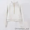 Kadın Hoodies Lululemens Kadın Spor Spor Salonu Açık Sweatshirts Lulu Ceketler Yoga Ceket Stand Yakası Ceket Tüp Büyük Boyut Huni Boyun Yarım Zip Kadın Lady 5 JWXF