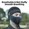 Outdoor Hats ROCKBROS Winter Caps Bike Balaclava Bicycle Cap Glasses Hole Bandana Sports Running Headband Windproof Riding Keep warm Mask 231030