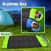 Sleeping Bags Hooded Bag Outdoor Camping or Indoor Sleep with Carry Bag Green bag Widesea Punching Inflata 231030