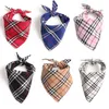 dog bands double layer Scotland British style new pet triangle scarf binding ribbon mouth water towel
