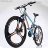 Fahrräder 26 Zoll Mountainbike Fahrrad mit Variabler Geschwindigkeit Rahmen aus Kohlenstoffstahl Mittelmontierte Stoßdämpfung Doppelscheibenbremsen Q231030