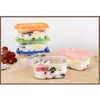 Nehmen Sie Behälter 12 Stück 280 ml Lunchboxen Praktische Einweg-Lebensmittelbehälter aus Kunststoff für die Küche, das Geschäft, das Restaurant, die Abdeckung für zu Hause