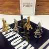 الموضة الكلاسيكية الفرنسية الفرنسية التذكارية باريس 3D إيفل برج المفاتي