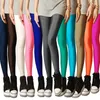 Active Pants 1pc Sexig solid färg Neon Leggings Kvinnor skjuter upp smal mager casual hög stretch kvinnlig andas