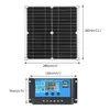 Chargers 200W Solar Panel Kit Komplett 12V med dubbla USB 100A -styrceller Batteriladdare för bil Yacht RV Boat Moblie Phone 231030