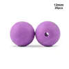 12mm Round Shape 20pcs/lot Silicone Teething Beads For DIY Nursing Necklace Food Grade Chew Beads Fashion JewelryBeads Jewelry Accessories