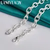 Hangers URMYLADY 925 Sterling Zilveren Holle Hart Hanger 18 Inch Ketting Voor Vrouwen Bruiloft Fashion Party Gift Sieraden