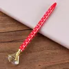 2023wholesale Crystal Glass Kawaii Ballpoint Pen Big Gem Ball Pennor med stora Diamond Fashion School Office Supplies