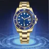 Relógio de natação masculino luxuoso moldura de cerâmica 40mm safira relógios mecânicos submarinos relógios de pulso de mergulho de aço 904l safira luminosa rlx relógios Montre presente de Natal