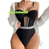 Soutien-gorge Ensembles Femmes Sexy Cosplay Costume Mignon Lingerie Ensemble Dentelle Strappy Camis Et Panty Mesh Catsuit Combinaison Femme Érotique