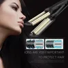 Curling Irons Cabelo Crimper Curling Iron Cerâmica Crimpers Wavers Curler Wand Aquecimento Rápido 3 Barris Cabelo Waver Ferramentas Milho Tipos de Cabelo 231030