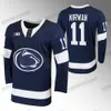 Penn State Nittany 2023 Lions Maillots Xander Lamppa Ryan Kirwan Danny Dzhaniyev Jarod Crespo Jacques Bouquot Reese Laubach Noah Grannan Personnalisé