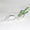 Quartz Thermal Banger Nail 10mm 14mm 18mm Double Tube Thermal P Banger with glass carb cap Sets For Bongs Oil Rigs