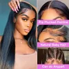 Synthetic Wigs 30 32 Inch Brazilian Bone Straight Transparent Lace Front Human Hair 13x4 13x6 360 Frontal Wig 4X4 Closure 231027