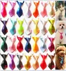 100 datorer Fashion Solid Color and Candy Color Polyester Silk Pet Dog Nuttie Justerbar stilig slips slips Grooming Supplies P1026609
