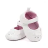 Primeiros caminhantes bonitos desenhos animados pequenos sapatos de couro princesa não caem bebê sola macia criança BYH3045