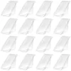 Dinnerware 50 Pcs Paper Cup Packing Box Plastic Dessert Containers Sandwich Take Out Triangle