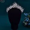 Feestelijke Zilveren Tiara Diamant Barokke Bruidshoofddeksels Kroon Strass met Bruiloft Sieraden Haaraccessoires Bruidskronen Hoofddeksels HP559