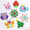 Puzzle 10 sacchetti di ricarica per perline solide 24 colori appiccicosi Perler Set di pannelli forati Jigsaw giocattoli educativi Pittura Puzzle Game all'ingrosso Dr Dh1Ov