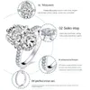 Trouwringen S925 Sterling Zilveren Verlovingsringen 8ct Eivorm Gemaakt Diamant Paar Trouwring Luxe Sieraden 231027