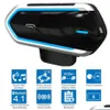 Motorradhelme Motorradhelm Drahtlose Bluetooth-Headsets Reithände FM-Radio Stereo MP3 Einfache Bedienung Wasserdicht Longstand2 Dh5Gr