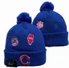 CUBS Beanie CHICAGO Beanies SOX LA NY North American Baseball Team Side Patch Winter Wool Sport Knit Hat Skull Caps A