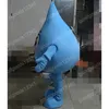 Natal azul gota de água mascote trajes halloween fantasia vestido de festa homens mulheres personagem de desenho animado carnaval natal publicidade festa de aniversário traje outfit