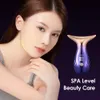 Dispositifs de soins du visage Dispositif de levage RF Massage des yeux du cou Minceur EMS Beauté Machine de serrage de la peau Anti-âge Réduire le double menton 231027