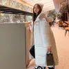 Chaquetas Acolchadas De Moda Para Mujer Chaqueta Larga Ropa A Prueba De Viento Hasta La Rodilla Para Mujer Con Abrigo Negro Grueso En Parka Cálida De Algodón De Invierno