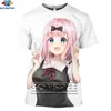 Magliette da uomo SONSPEE Anime Kaguya Sama Love Is War Camicia da personaggio sexy Stampa 3D Uomo Donna Estate Manica corta Streetwear Top oversize