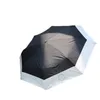 Parapluie de styliste français style Hepburn, couleur noir et blanc, pare-soleil assorti, colle noire, protection solaire, parapluie pliant