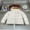 2024 KDS Girls Boys Blanc Vestes Vestes de luxe Designer de luxe à capuche Fur Meuffy Mard