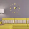 Horloges murales 2D sans cadre Horloge miroir autocollant mode salon montre à Quartz décoration de la maison bricolage Horloge reloj de pared 231030