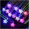 Decorazione per feste Glitter Flash Collana in acrilico Lampada a led Novità Mercato notturno Giocattoli creativi per bambini Luminoso Accendi Glow Drop De Dhwms