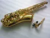 Helt ny tenorsaxofon BB Högkvalitativ STS-802 Mässing Gold Lacquer Performance Musikinstrument Sax med falltillbehör