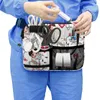 Midjeväskor Tecknad ambulansmönster Personal Work Satchel Multi Pocket Pickare Midja i midjan med dubbla skikt Dirt Resistant Crossbody Bag Gift