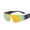 Lunettes de soleil 2023 Cyclisme Sports de plein air Lunettes pare-brise Lunettes unisexe sans monture Sport Sun UV400 Lunettes