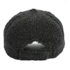 Bollmössor Autumn Winter Baseball Cap Women Artificial Lamb Wool Hats Version Tide Warm Plush