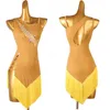 Stage Wear Latin Dance Dress Lady Junior Costumes Women Fringe Competition Lq430