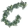 Décorations de Noël 1M 2M Eucalyptus Fleurs artificielles Guirlande pour mariage Accueil Chambre Décoration Jardin Arch DIY Faux Plante Lvy Vine 231027